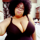 Me wearing the Lane Bryant cotton boost plunge bra in 42H